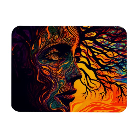 Moeder Aarde als boom Magneet (Horizontaal)