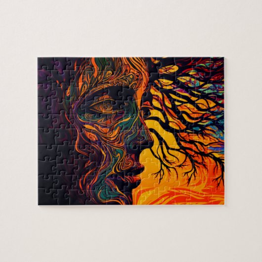 Moeder Aarde als een Boom Legpuzzel (Horizontaal)