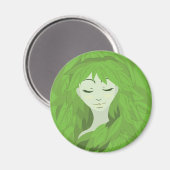 Moeder Aarde (Aslapen) Magneet (Voorkant / Achterkant)