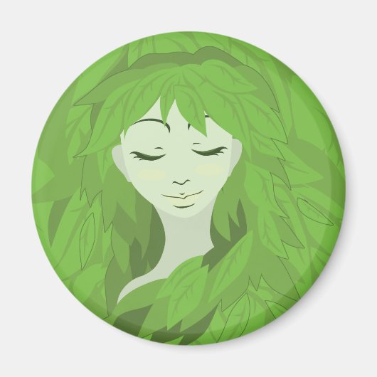 Moeder Aarde (Aslapen) Magneet (Voorkant)