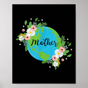Moeder Aarde Bloem Milieubescherming Natuur Poster