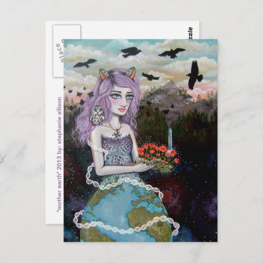Moeder Aarde Briefkaart (Voorkant / Achterkant)