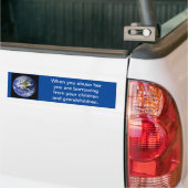 Moeder Aarde Bumpersticker (Op Truck)