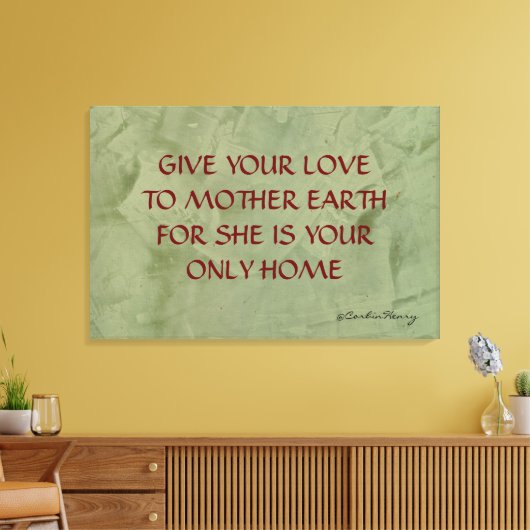 Moeder Aarde Canvas Afdruk (Insitu (Woonkamer))
