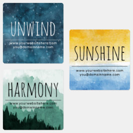 Moeder Aarde Essentiële Olie Roller Flessenetikett Labels