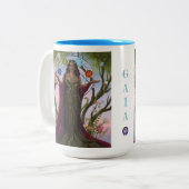 Moeder Aarde godin GAIA Latte Mok (volledig lichaa (Voorkant links)