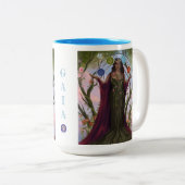 Moeder Aarde godin GAIA Latte Mok (volledig lichaa (Voorkant rechts)