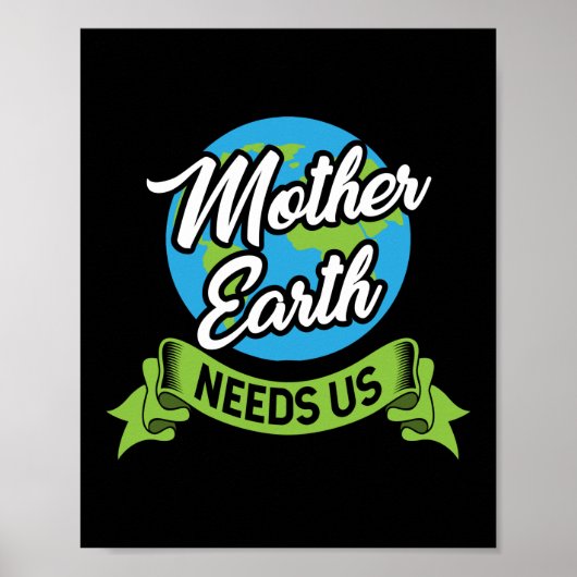 Moeder Aarde heeft ons klimaat nodig Poster (Voorkant)