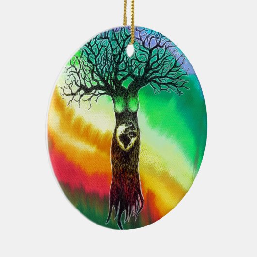 Moeder Aarde Keramisch Ornament (Rechts)