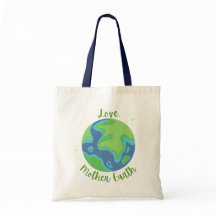 Moeder Aarde Liefde Canvas tas