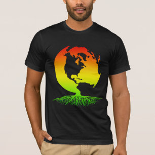 Moeder Aarde met Rasta Roots T-shirt