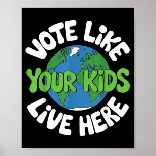 Moeder aarde milieuactivist klimaatverandering aar poster