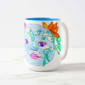 Moeder Aarde Tweekleurige Koffiemok (Voorkant rechts)