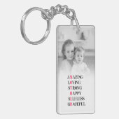 Moeder Acronym Foto Sleutelhanger (Voorkant Links)