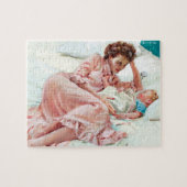 Moeder Adoring Baby Legpuzzel (Horizontaal)