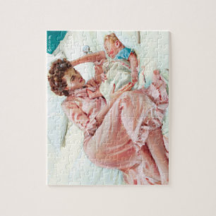 Moeder Adoring Baby Legpuzzel