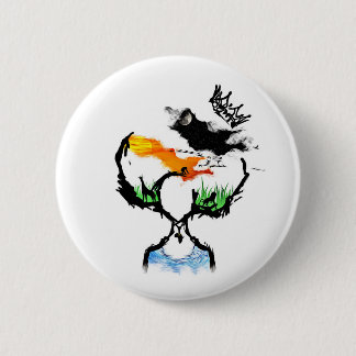 Moeder-Afrika Ronde Button 5,7 Cm