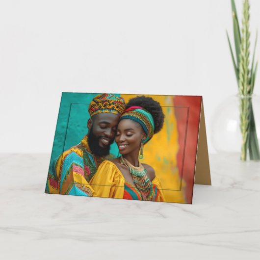 Moeder Afrika vieren Bedankkaart (Voorkant)