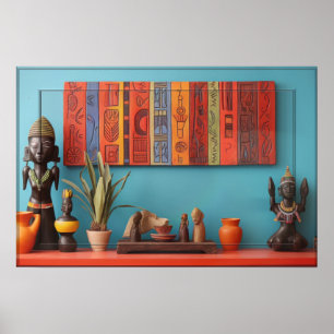 Moeder Afrika vieren Poster