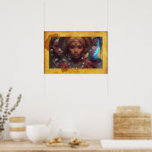 Moeder Afrika vieren Poster (Keuken)