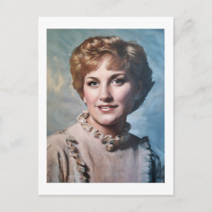 Moeder als computergestileerde olieverfschilderij  briefkaart