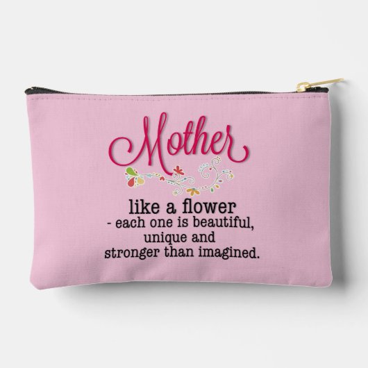 Moeder als een bloem die elk is mooi etui (Achterkant)