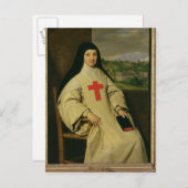 Moeder Angelique Arnauld Abbess Briefkaart (Voorkant / Achterkant)