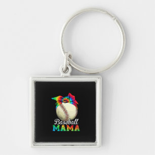Moeder Art Baseball Mama Birthday Sleutelhanger