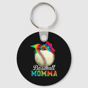 Moeder Art Baseball Momma Birthday Sleutelhanger