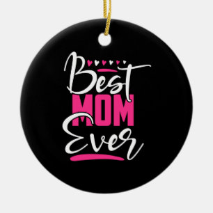 Moeder Art Best Mam Ever Keramisch Ornament