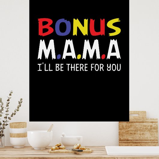 Moeder Art Bonus Mama Poster (Keuken)