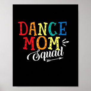 Moeder Art Dance Mam Squad Birthday Poster