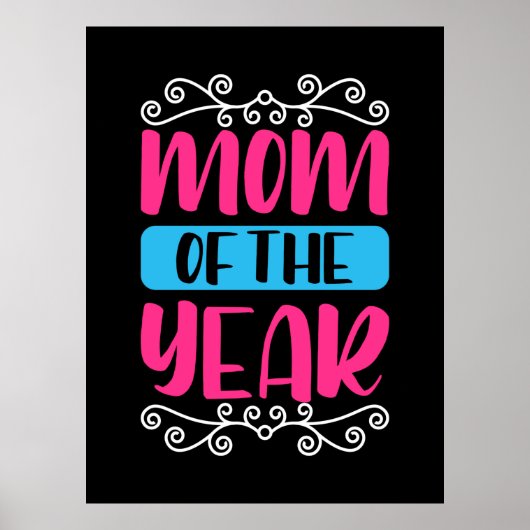Moeder Art Mam van het Jaar Poster (Voorkant)