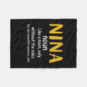 Moeder Art Nina Definition Fleece Deken (Voorkant (Horizontaal))