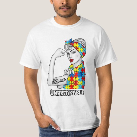 Moeder Autisme Bewustzijn T Shirt (Voorkant)