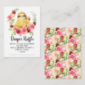 Moeder & Baby Luiaard Doucheluier Raffle Ticket Informatiekaartje (Voorkant / Achterkant)