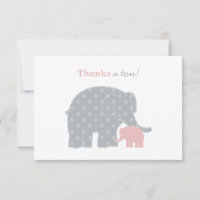 Moeder Baby Olifant Roze Grijs Stippen Meisje