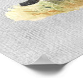 Moeder & Baby Olifant Textured Poster (Hoek)