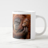 Moeder & Baby Orang-oetan Grote Koffiekop (Rechts)