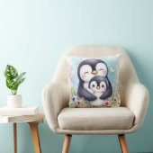 Moeder & Baby Pinguïn Kussen (Stoel)