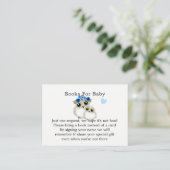 Moeder Baby Schattigee Uil Baby Boy Shower Boek Aa Informatiekaartje (Staand voorkant)