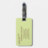 Moeder & Baby Sloth Bagagelabel (Achterkant verticaal)