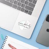 Moeder Baby Zuster Gift, Postpartum Zuster Sticker (Laptop met iPhone)