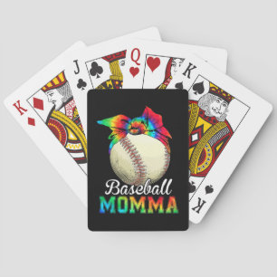 Moeder Baseball Momma Birthday Pokerkaarten