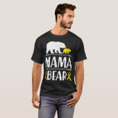 Moeder Beer kinderkanker Mam van een oorlog T-shirt (Voorkant volledig)