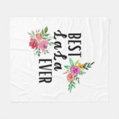 Moeder Best Lala Ever Birthday Fleece Deken (Voorkant (Horizontaal))