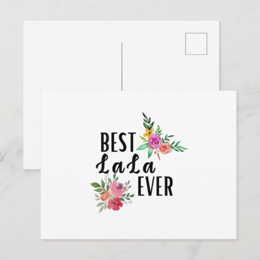 Moeder Beste Lala Ooit Verjaardag Briefkaart (Voorkant / Achterkant)