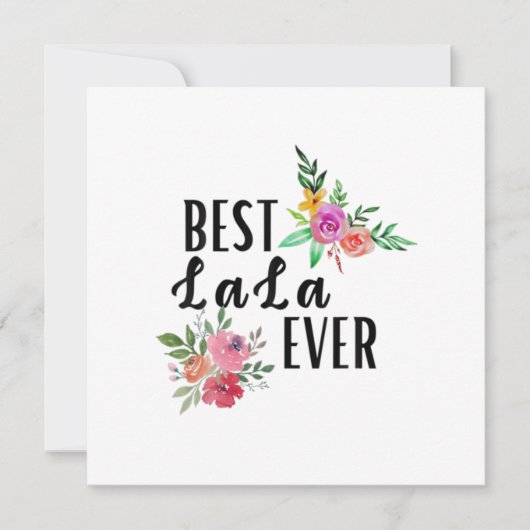 Moeder Beste Lala Ooit Verjaardag Kaart (Voorkant)