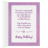 Moeder Birthday, je bent zo'n geweldige zegen. (Binnen (Rechts))