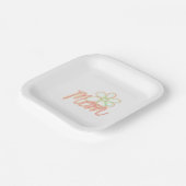 Moeder Bloem Kunst Papieren Bordje (Gebogen)